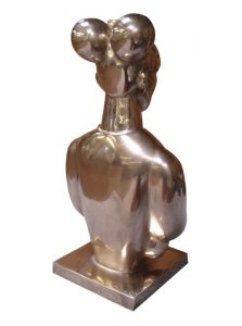 ohne Titel, 24x46cm, Bronze poliert, 2017