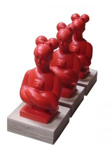 ohne Titel, 10x20cm, Bronze, Lack, 2017