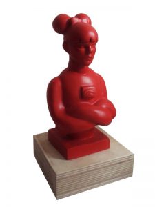 ohne Titel, 10x20cm, Bronze, Lack, 2017