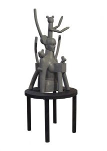 Exo- Material -Girl, 75x164 cm, Mastik, 2017