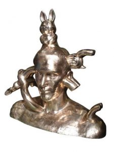 Golden Boy, 60x65cm, Bronze, Unikat, 2016