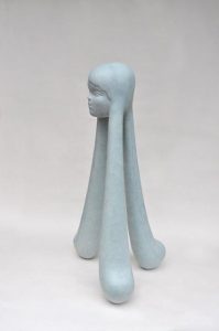 Trzy Kucyki, 2009, mastic, 122x68cm